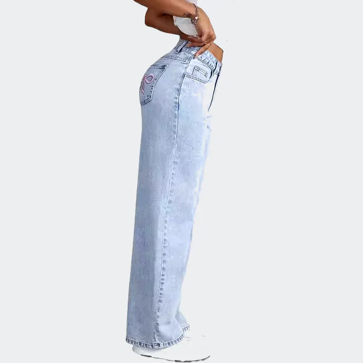 Bowien | Pink BowTie Jeans Regular Fit